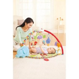 СВЕТОМУЗЫКАЛЬНЫЙ РАЗВИВАЮЩИЙ КОВРИК FISHER PRICE DELUX+ МОБИЛЬ