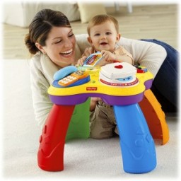 РУССКОЯЗЫЧНЫЙ РАЗВИВАЮЩИЙ СТОЛИК FISHER PRICE "СМЕЙСЯ И УЧИСЬ"
